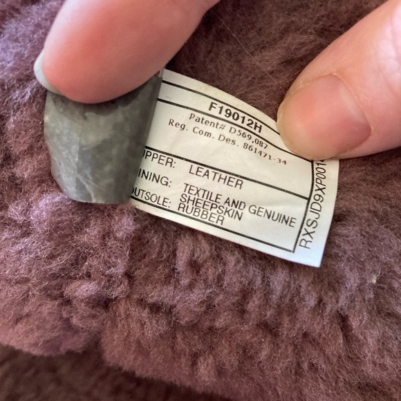 UGG Belcloud Duckboots Suede Leather Sheepskin Purple Plum Waterproof US 9 - Picture 8 of 8